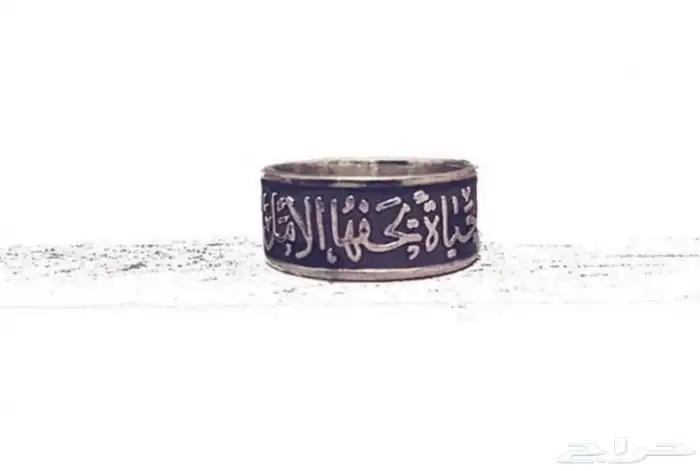 خاتم فضة منحوت 0