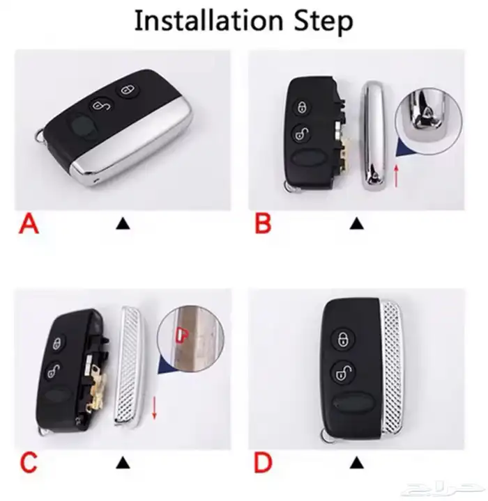 غطاء مفتاح لند روفر رينج روفر سبورت فيلار إيفوك 6