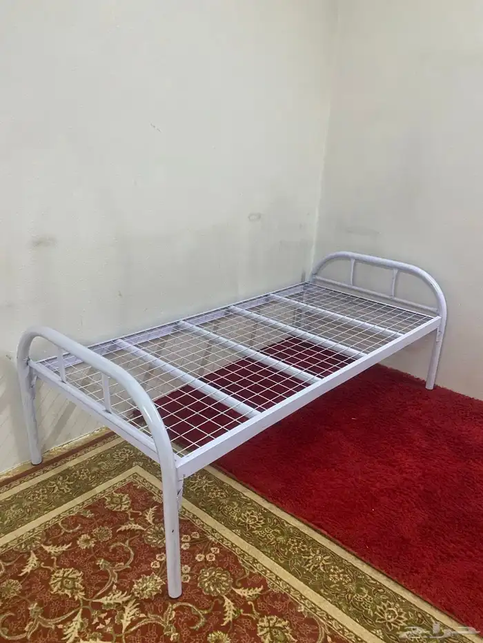 سرير حديد دورين دور واحد مراتب طبي بطانية و مخده دولاب حديد 9