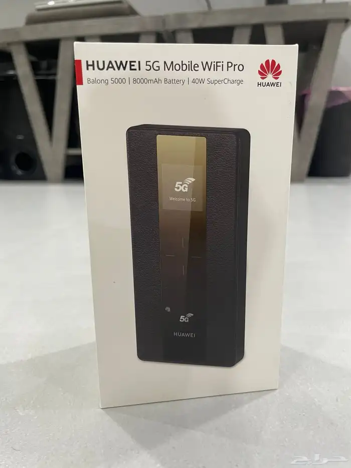 راوتر هواوي برو 5G متنقل بطارية 8000 يدعم جميع الشبكات 0