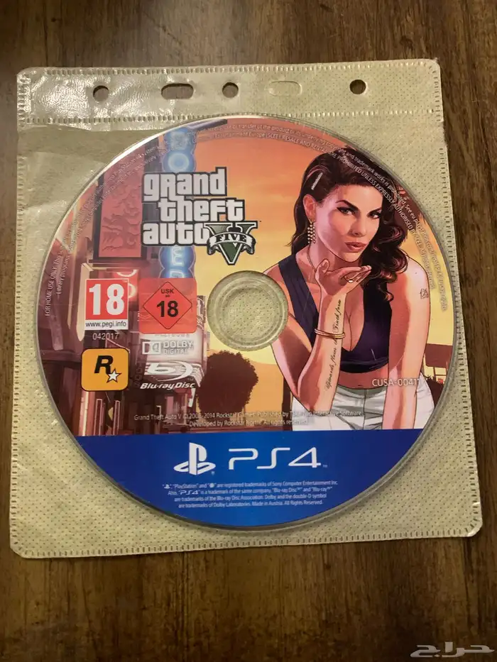 شريط قراند GTA V نسخة بلايستيشن 4 0