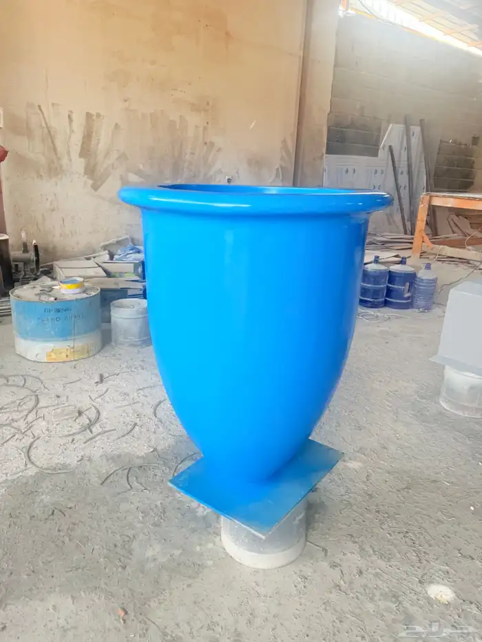 حوض زرع مودرن يدعم قاعدة فايبر تصميم رخامي 9
