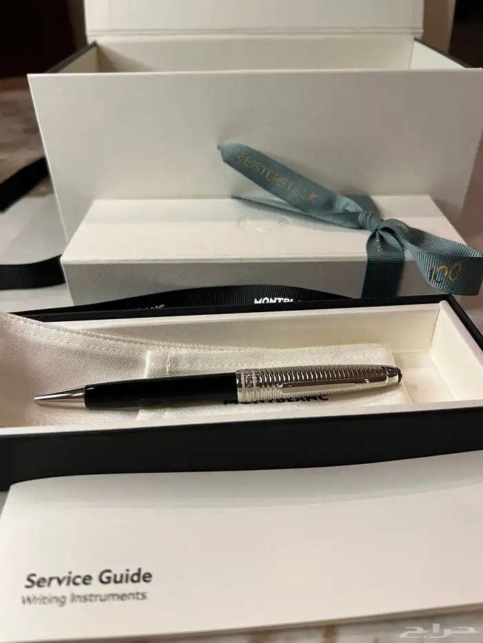 قلم مونت بلانك حبر جاف مايسترشتوك اصلي كامل المرفقات(جديد) 1