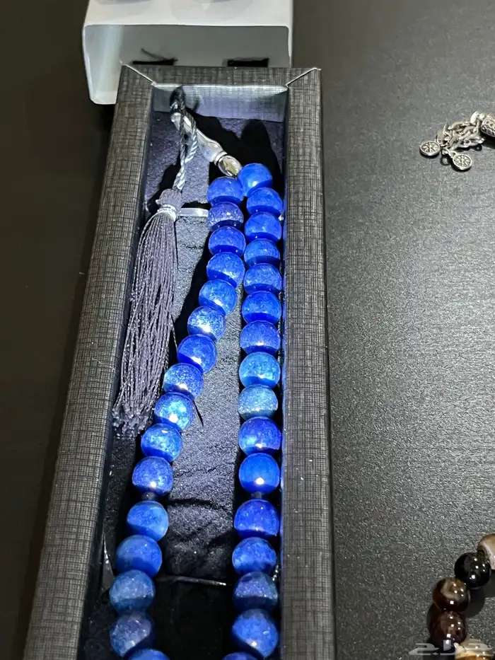 احجار كريمه طبيعي وفضه إيطالي وسبح طبيعي 42