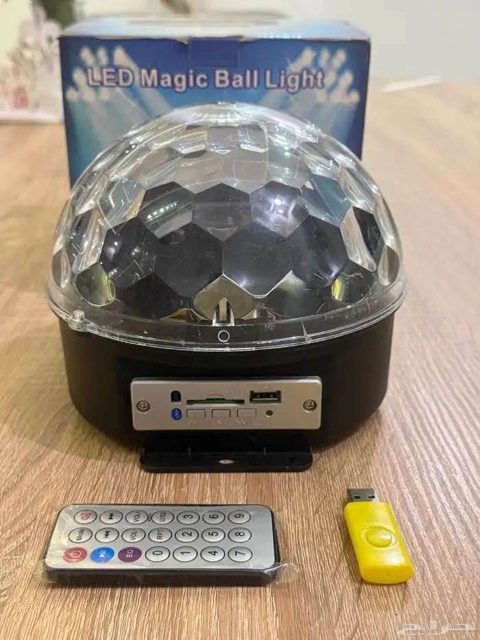 كره الإضاءة الدوارة LED Magic Ball Light موديلLED-60 مستخدم 4