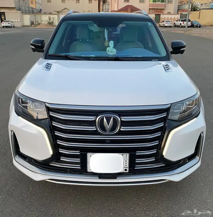 شانجان 2021رويال CS95 فل كامل أبيض سقف أسود شررط بدي محركات 8
