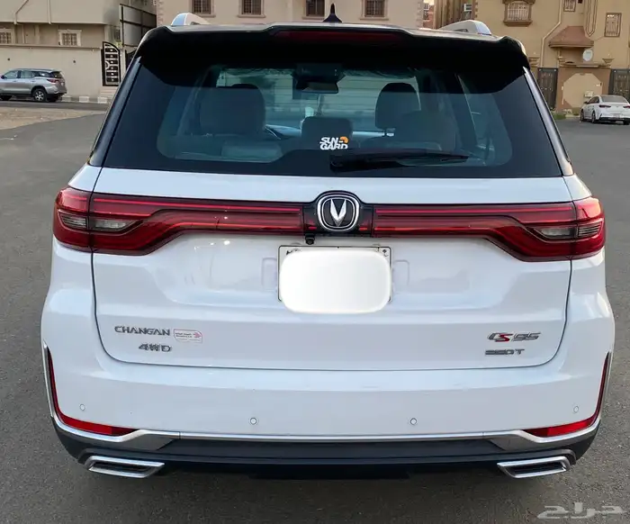 شانجان 2021رويال CS95 فل كامل أبيض سقف أسود شررط بدي محركات 4