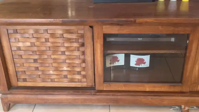 طاولة تلفزيون خشب مقنو 2