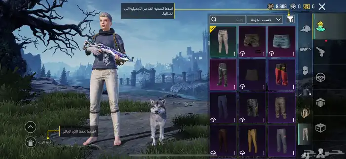 البيع حساب ببجي 10