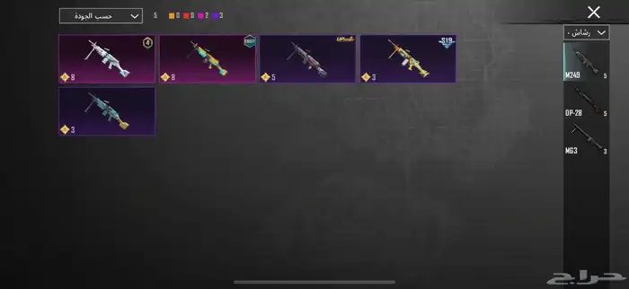 حساب ببجي للبيع 5