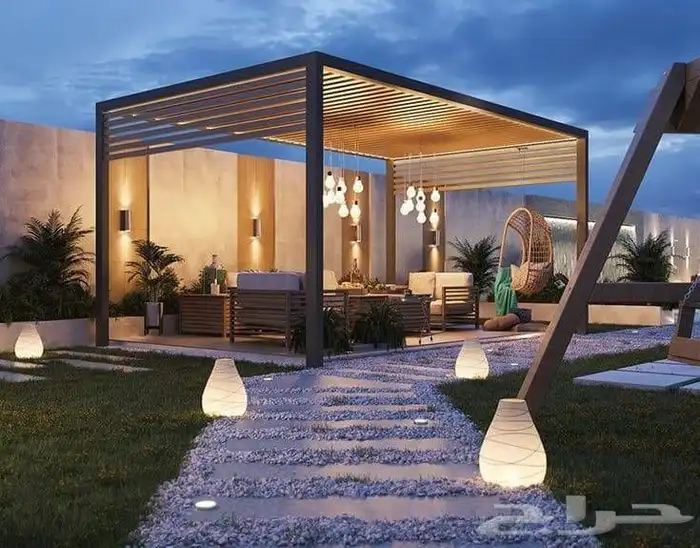 تفصيل مضلات و سواتر مودرن و ابواب ليزر و اشكال هندسية 30