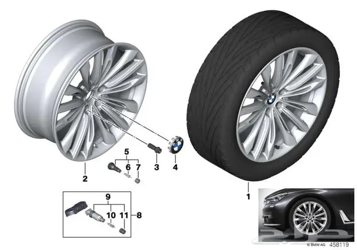 نوفر جميع انواع الجنوط BMW 4