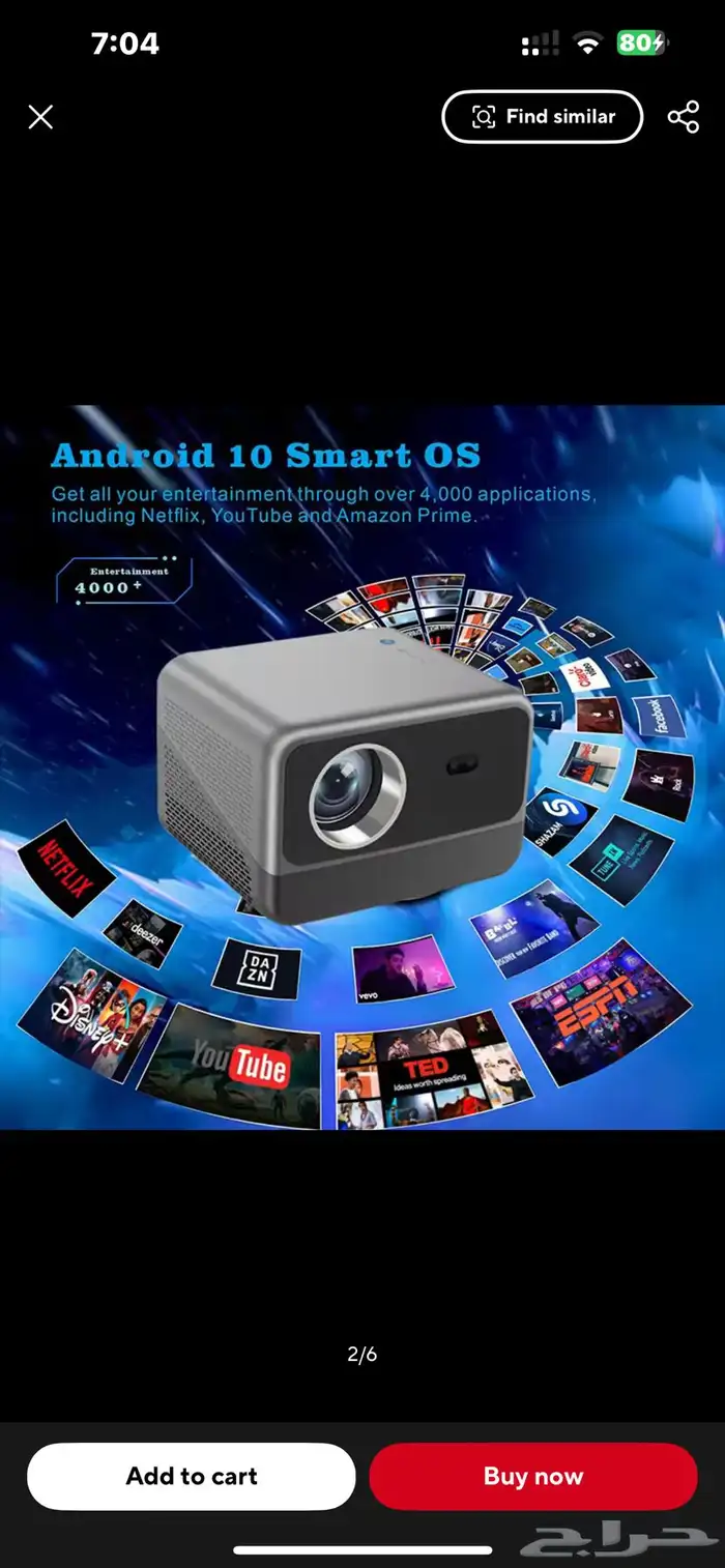 بروجكتر 4k جديدة 0