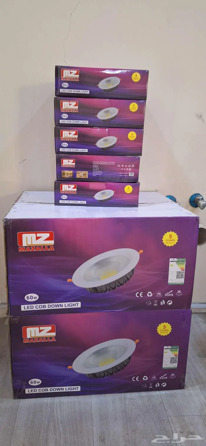 لمبات داخلية 8 إنج اللون اصفر رقم 3000 جديده غير مستخدمه 0