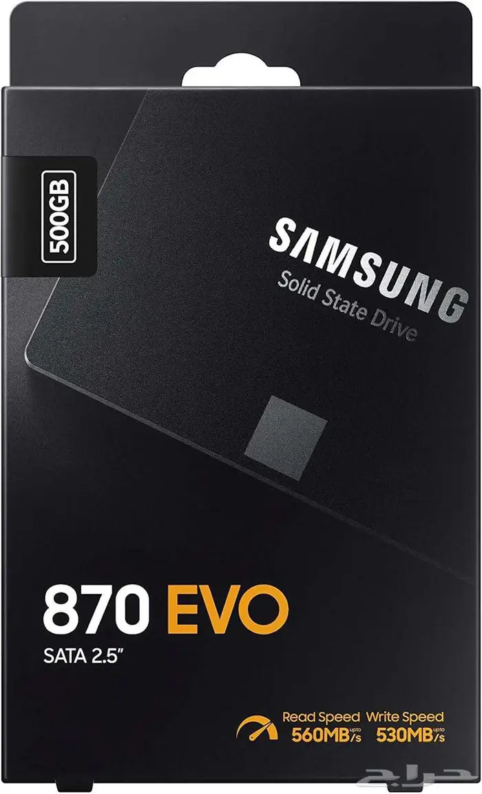 SSD سامسونج 870 EVO   سعة 500 جيجا   بحالة ممتازة 1
