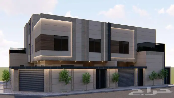 تصميم خارجي واجهات ثري دي 3d 5