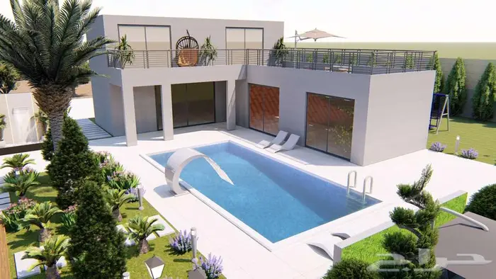 تصميم خارجي واجهات ثري دي 3d 6