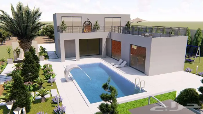 تصميم خارجي واجهات ثري دي 3d 7