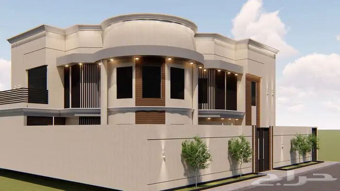 تصميم خارجي واجهات ثري دي 3d 13