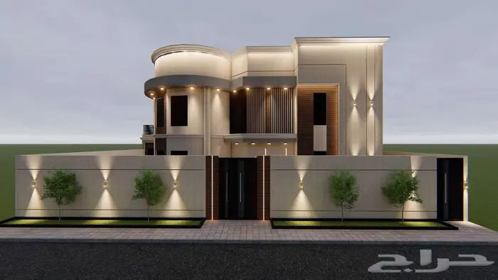تصميم خارجي واجهات ثري دي 3d 12