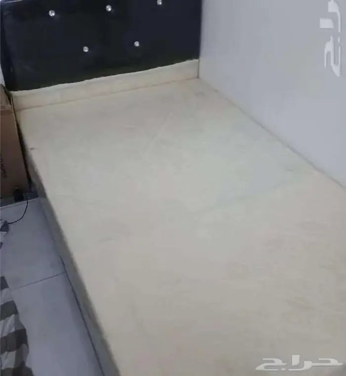 Bed with Ortho Mattress  Side Drawer   TV Table 0