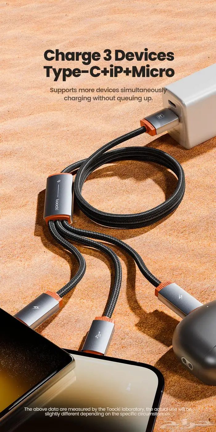 Wholesale   Toocki 3-in-1 Fast Charging Cables 21