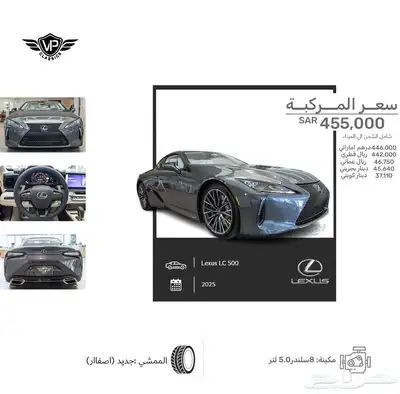 لكزس LC 2025 index