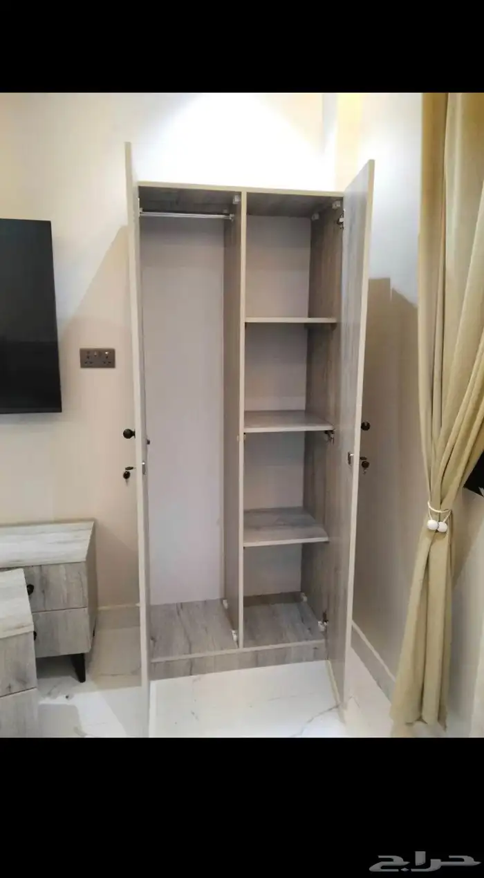 سرير نفرين  دولاب درفتين  تسريحة 3 درجه موجود 6
