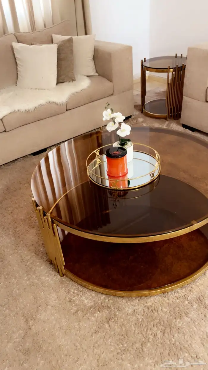 كنب 9 أشخاص لون بيج 0