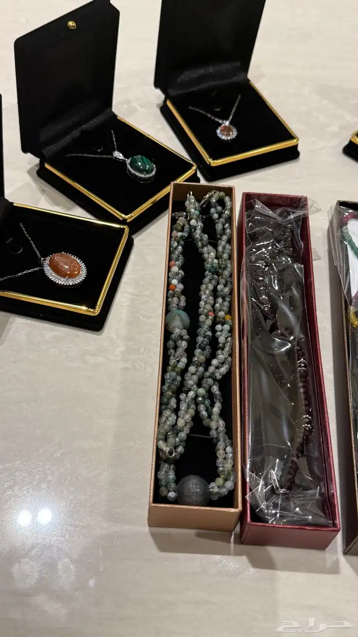 عقود فضه احجار كريمه وخالصه 8