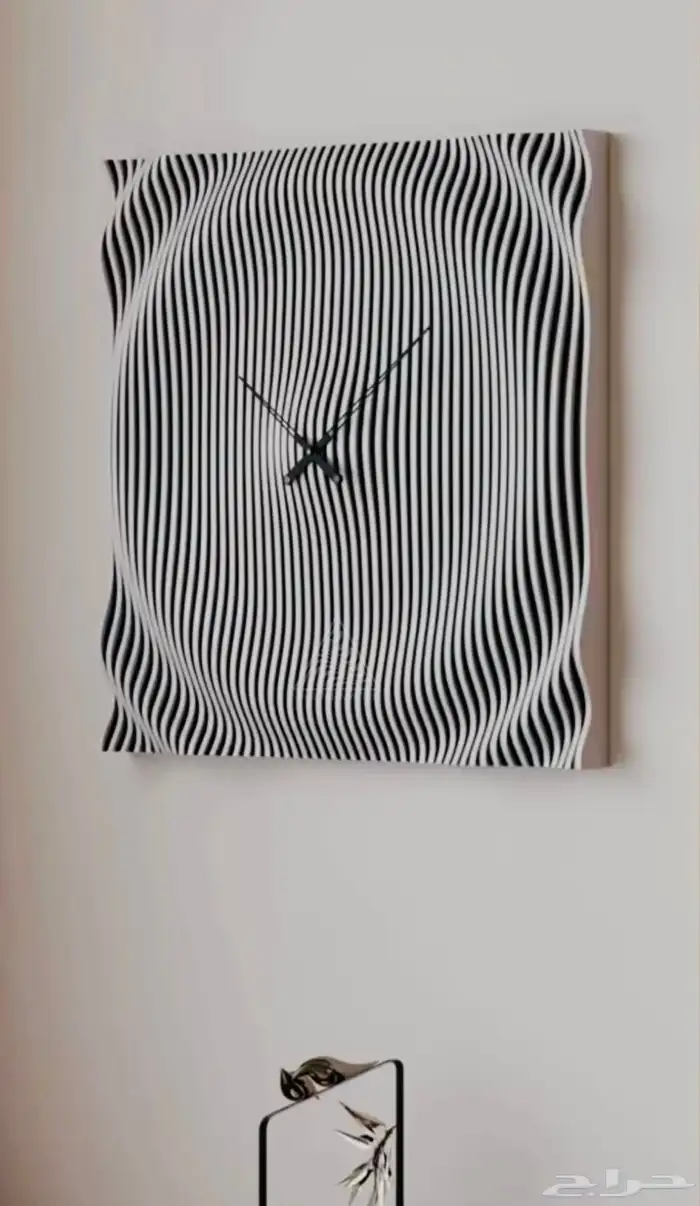 ساعة حائط عصرية Parametric Wall Clock 3