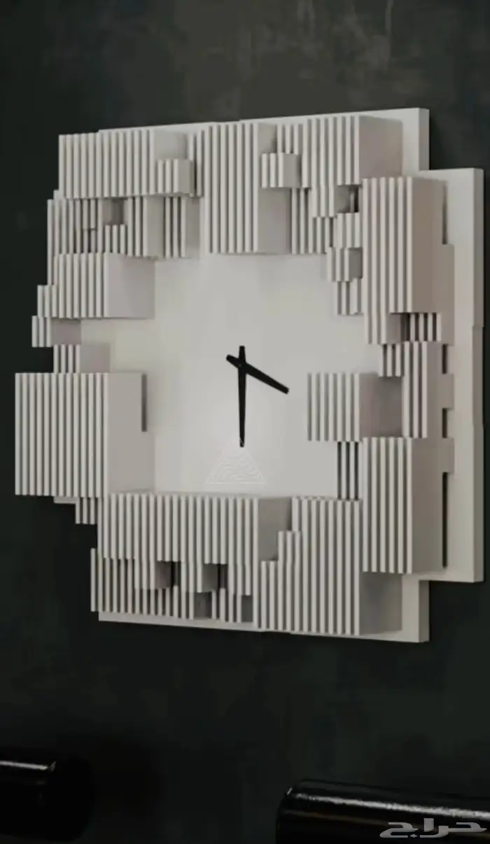 ساعة حائط عصرية Parametric Wall Clock 6