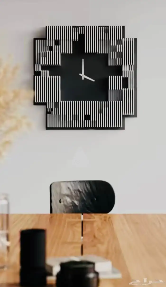 ساعة حائط عصرية Parametric Wall Clock 7