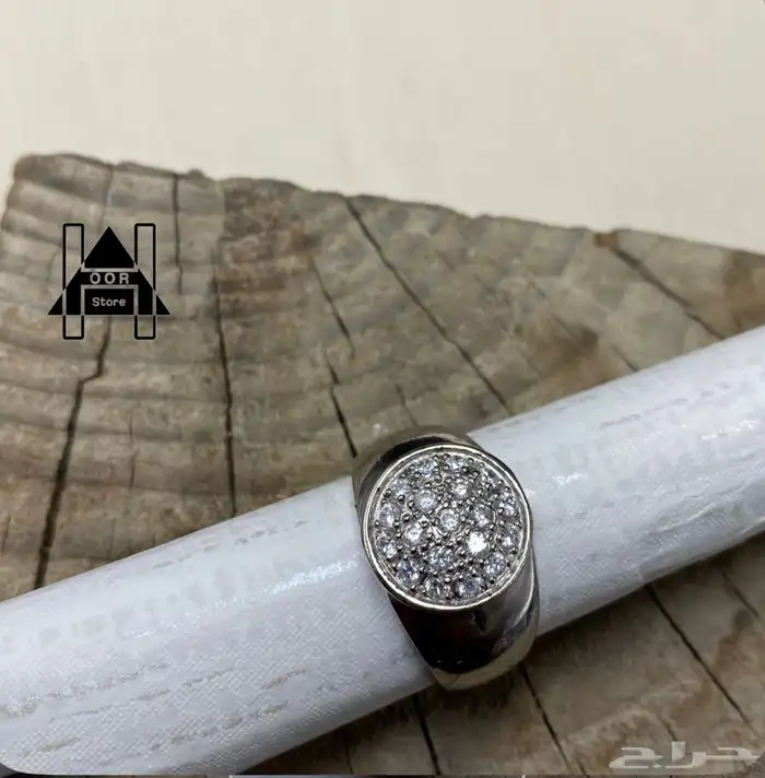 خاتم فضه إيطالي راقي ومميز وفخم عيار 925 0