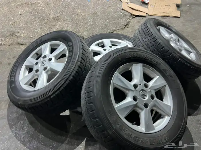 جنوط لكزز اصلي مع كفرات دنلوب 285.60.18 14