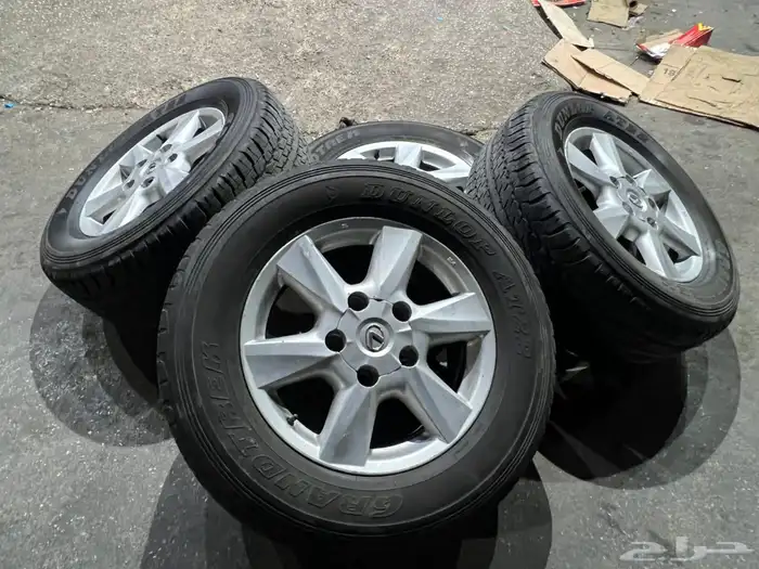 جنوط لكزز اصلي مع كفرات دنلوب 285.60.18 1