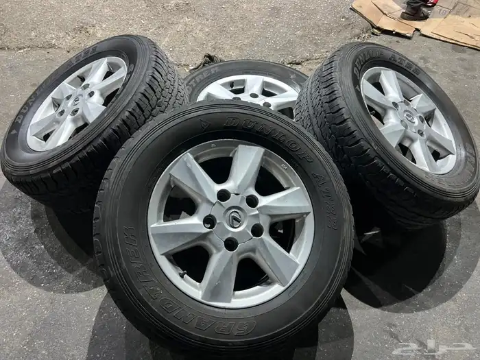 جنوط لكزز اصلي مع كفرات دنلوب 285.60.18 0