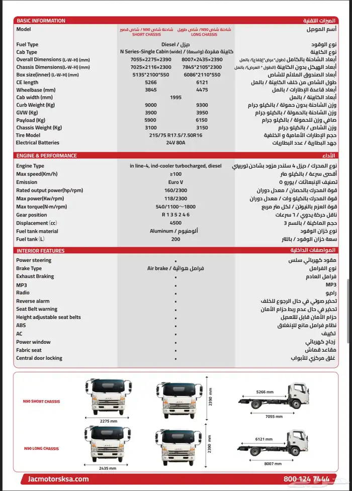 باص ركاب وبضاعة JAC 1