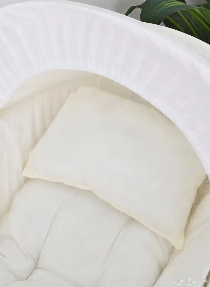 سرير موسى الخشبي للاطفال - سرير مواليد هزاز مع ناموسية 2