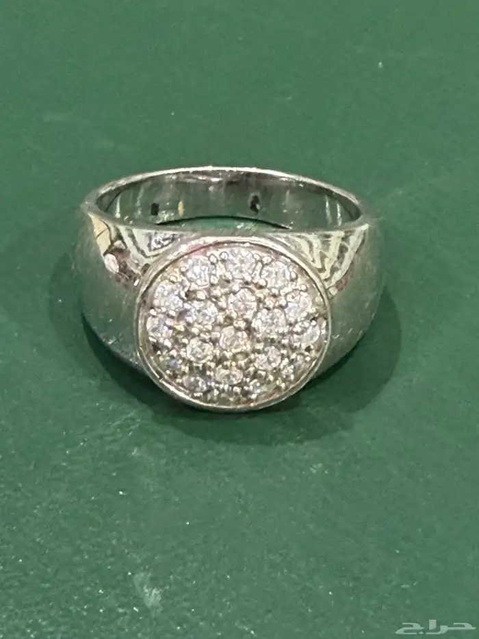 خاتم فضه إيطالي راقي ومميز وفخم عيار 925 1