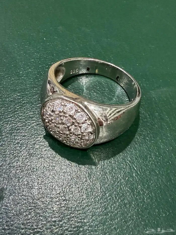 خاتم فضه إيطالي راقي ومميز وفخم عيار 925 2