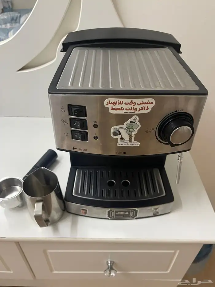 مكينه قهوه ساتشي مع ملحقات اضافيه 0