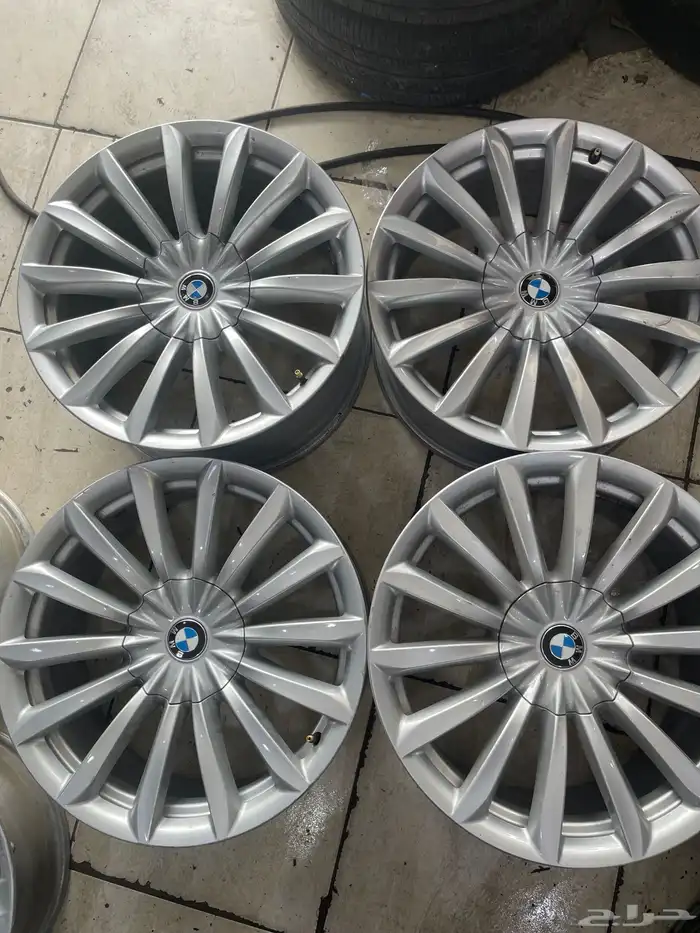 طقم  جنوط BMW أصلي وكالة ونظيفة ونظافة الجديد 0