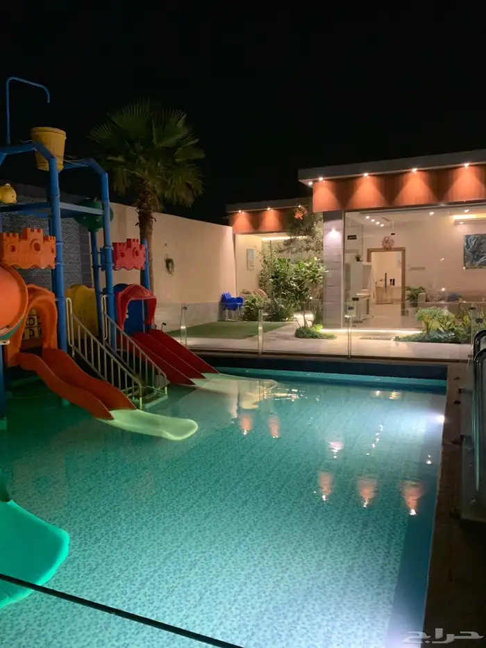شاليه مبيت والعاب مائية فخم بريدة اجار 1