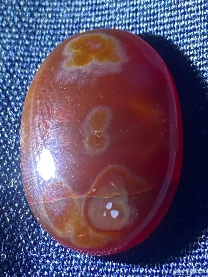 احجار كريمه عقيق احمر زعفراني 24