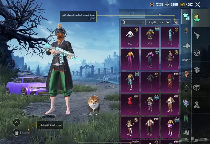 حساب ببجي للبيع 9