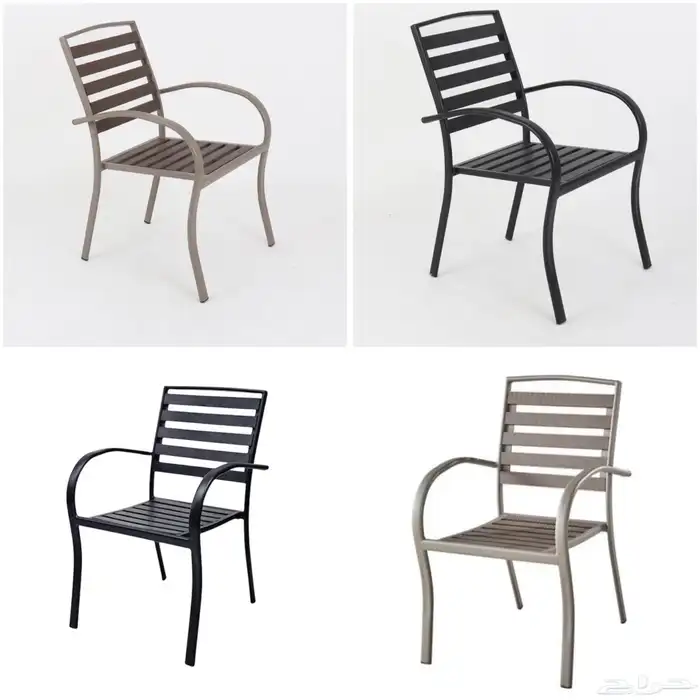 كراسي خارجية ( حديد   خشب ). 1