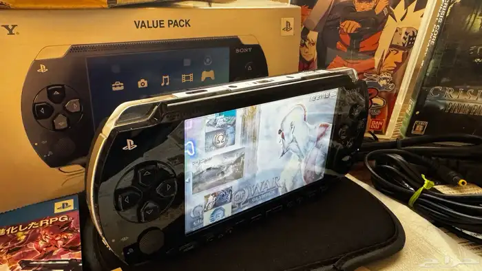 جهاز سوني PSP 1000 (نادر ) أصلي بكرتونه مع 20 شريط أصلي 9
