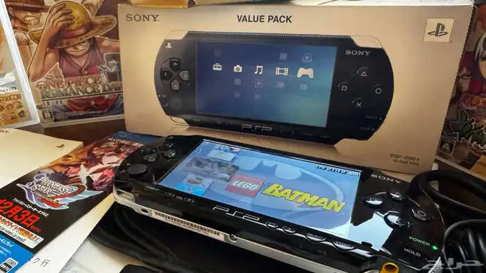 جهاز سوني PSP 1000 (نادر ) أصلي بكرتونه مع 20 شريط أصلي 2