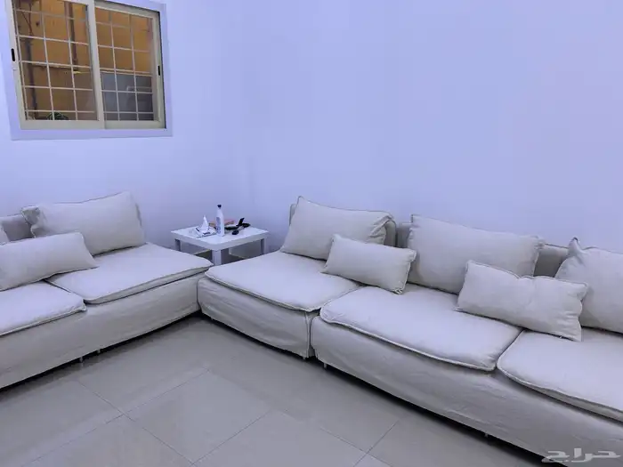 غطاء كنب ايكيا جديد استعمال اسبوع 4